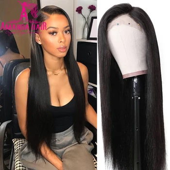 

Straight Human Hair Wigs 13x4 HD Transparent Lace Frontal Wig Amanda Peruvian Lace Front Wig For Black Women Preplucked Lace Wig