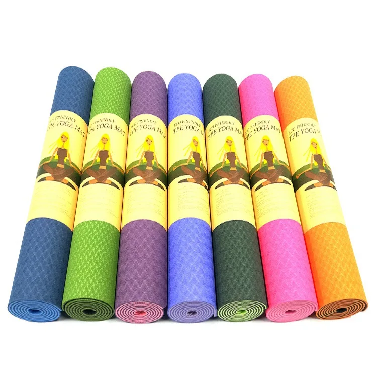 

TPE Yoga Mat Middle with Anti-Tear Mesh Yoga Mat Large Amount Excellent Price Support