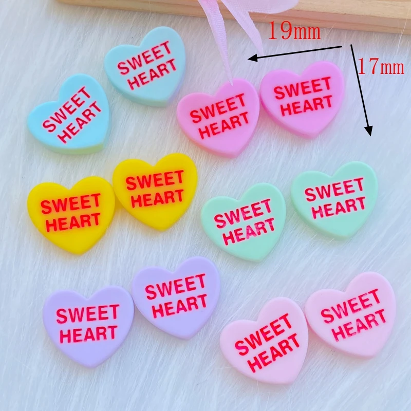 mini elephant figurines 20pcs New Cute Resin Mini Heart Letter Flat back Cabochon Scrapbook Kawaii DIY Embellishments Accessories miniature glass animal figurines