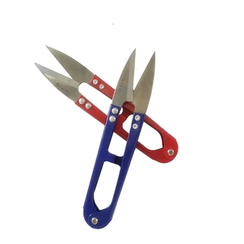 

12pcs/lot 108mm Small Scissors Spring Yarn Scissors U-shaped Shajian