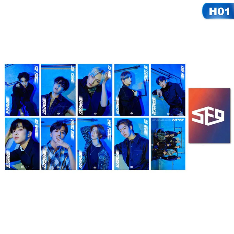 10 шт./компл. Kpop SF9 альбом об/мин Фотокарта Dong коллективных карты Ын Hyuk опасности Бумага фотокарточек фотография