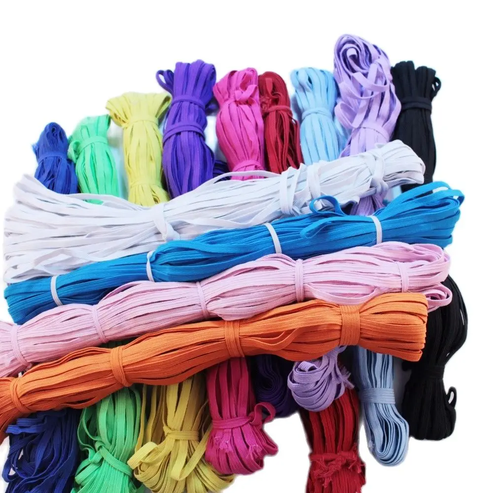 Colorful Narrow Elastic Band Doll Clothes Sewing Material Mini Width Flat 5mm | Дом и сад