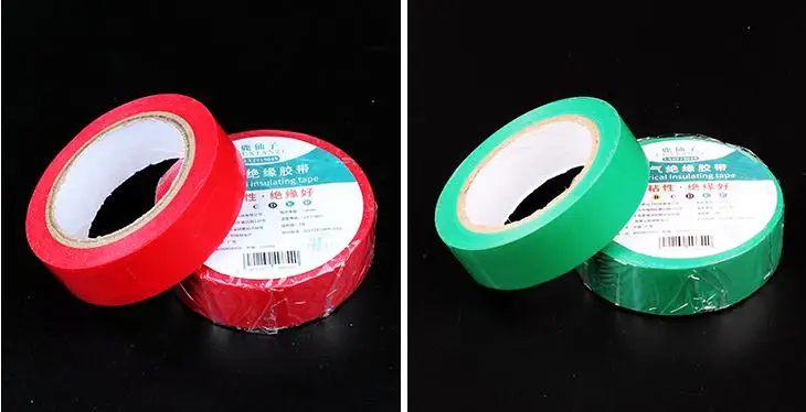 10 рулонов/набор 6 рулонов/набор 5 рулонов/набор трансформатора lectrical PVC водонепроницаемый канал провода изоляция препятствующая воспламенению пластиковая лента