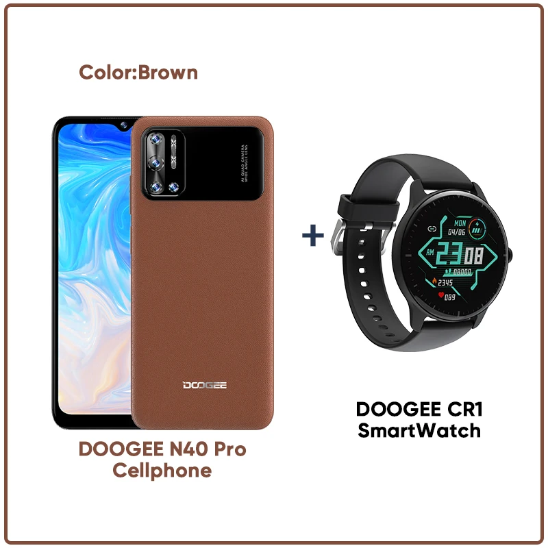good cell phone for gaming DOOGEE N40 Pro Smartphone 6.5 inch 20MP Quad Camera Helio P60 6GB+128GB Cellphone 6380mAh Battery 24W fast Charging cheap android cell phones Android Phones
