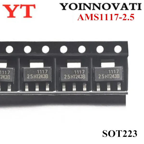 

100 шт./лот AMS1117-2.5 AMS1117 SOT223 IC лучшее качество