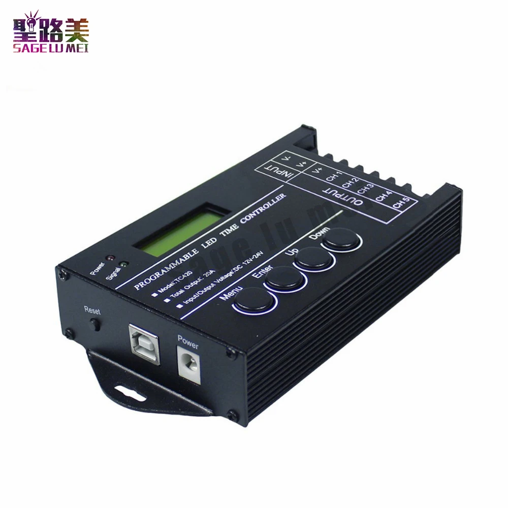 DC12V 24V TC420 TC421 programmable 5CH RGB led strip light time wifi controller dimmer used in aquariums, fish tank, plant grow bc 300 time programmable led controller rgb rgbw tape controller programmable timer light dmx 512 signal controller dc12v 36v