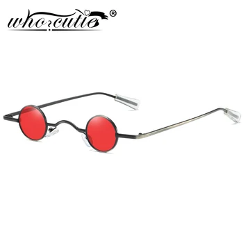 

Vintage Small Round Sunglasses Women Brand Design Black Frame Fashion 90s Steampunk Goggles Circle Lens Sun Glasses Shades S136