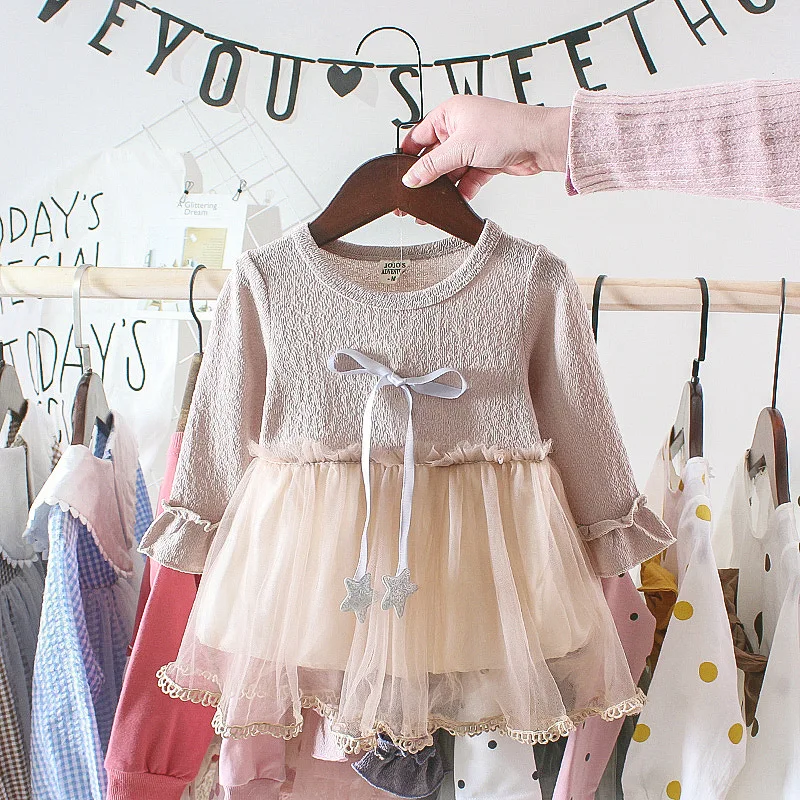 Летнее платье для маленьких девочек от 0 до 3 лет, платья для новорожденных, г., модное милое платье принцессы для дня рождения Одежда для маленьких девочек - Цвет: C-beige