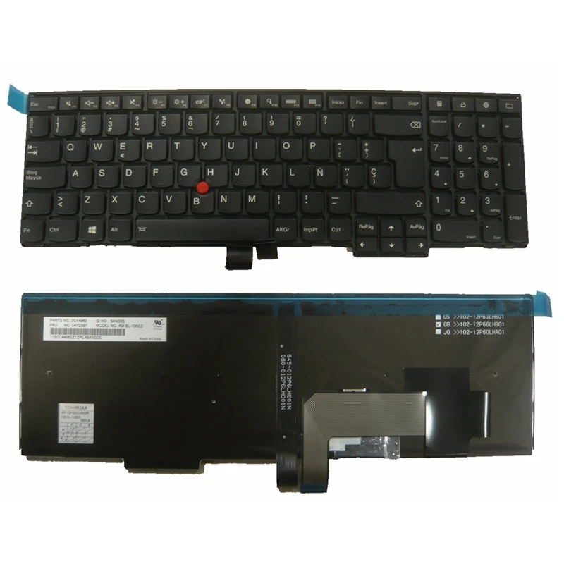 New For Lenovo Ibm Thinkpad Edge E531 E540 Sp Spanish Black Keyboard Replacement Keyboards Aliexpress