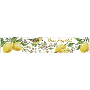 

Towel embroidered lemon patterns Counted Cross Stitch 11CT 14CT 18CT DIY Chinese Cross Stitch Kits Embroidery Needlework Sets