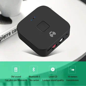 

NFC Bluetooth 5.0 Receiver Car Speaker 3.5MM AUX 2 * RCA Jack Wireless Adapter