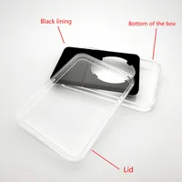 2021 New! Black color 32mm 40mm Grade coin Slab Graded storage box case PP Inner pad DISPLY  panda SLAB 1pcs a lot 2