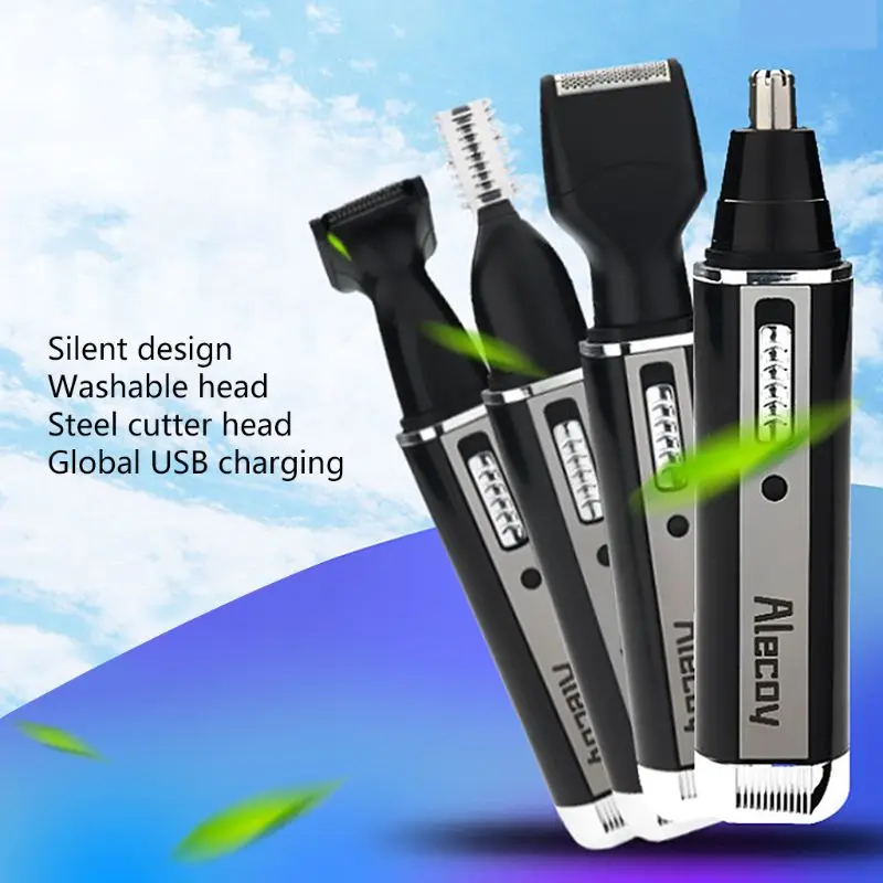 

USB Electric Nose Hair Trimmer Rechargeable Razor Repair Multi-function Hair Shaving Device