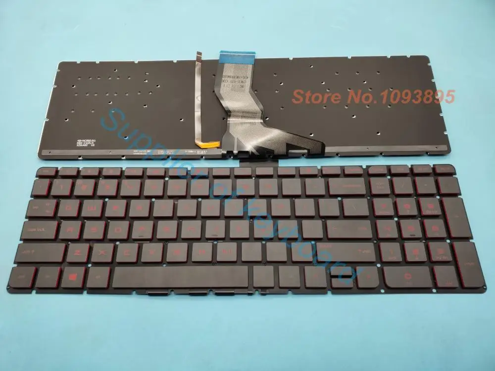Новая английская клавиатура для HP Omen 15-AX000 15-AX100 15-AX200 15-AX033DX с красной подсветкой |