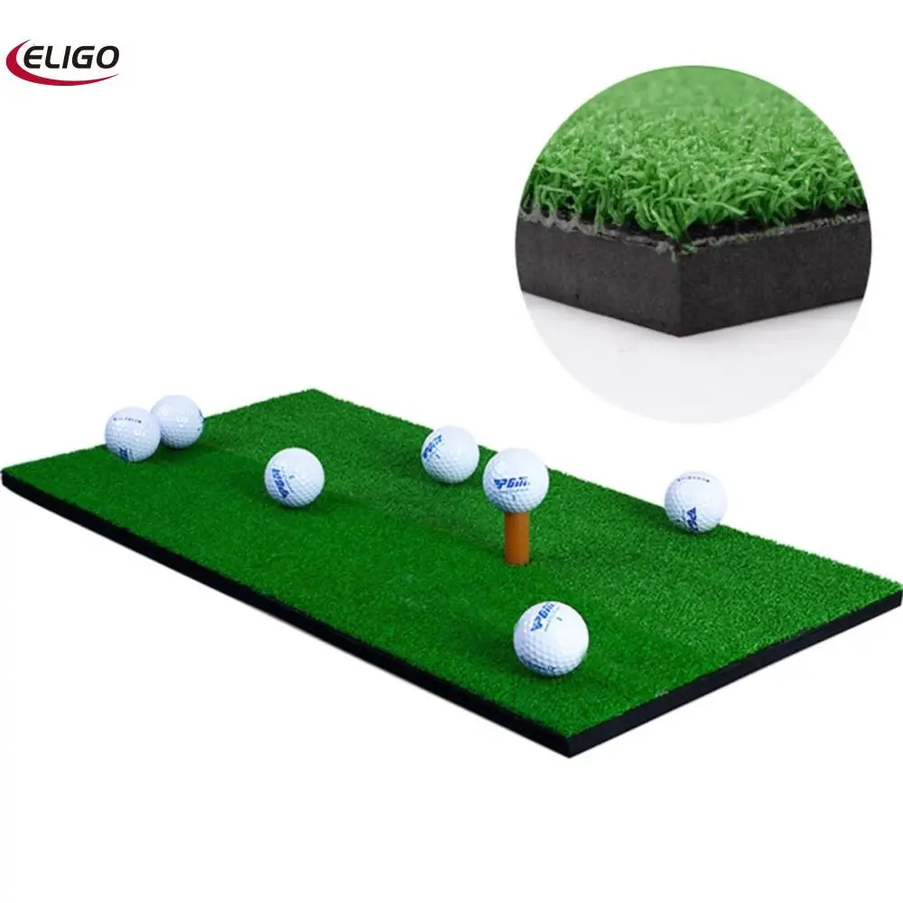 

Backyard Golf Mat Residential Training Hitting Pad Practice Rubber Tee Holder