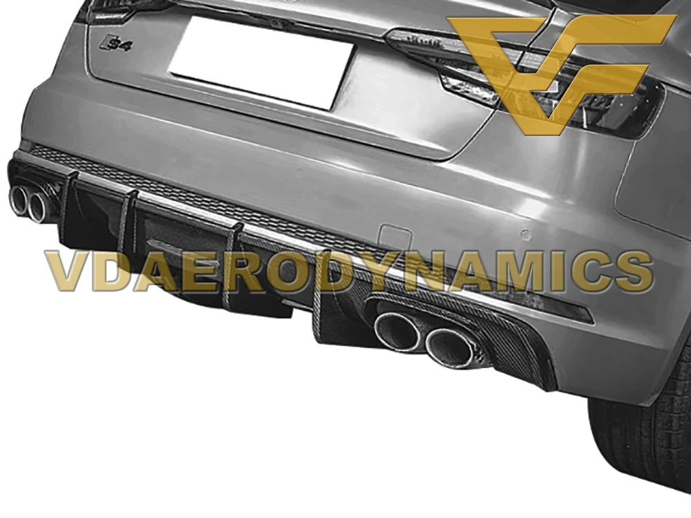 Подходит для 13-16 17-19 Audi B8 B9 A4 S4 VAD-K карбоновый задний диффузор для губ Бампер Комплект-5 стилей на выбор
