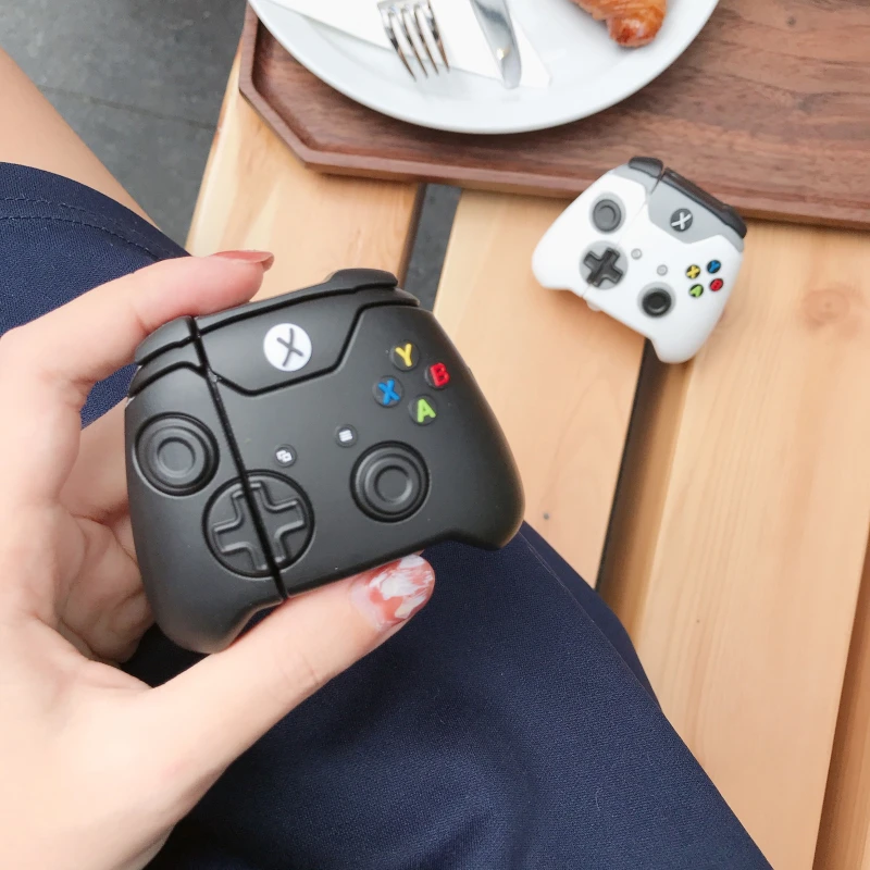 Q UNCLE мультипликационный контроллер для видеоигр, беспроводной Bluetooth чехол для наушников для Apple AirPods 2, силиконовый чехол для зарядки наушников
