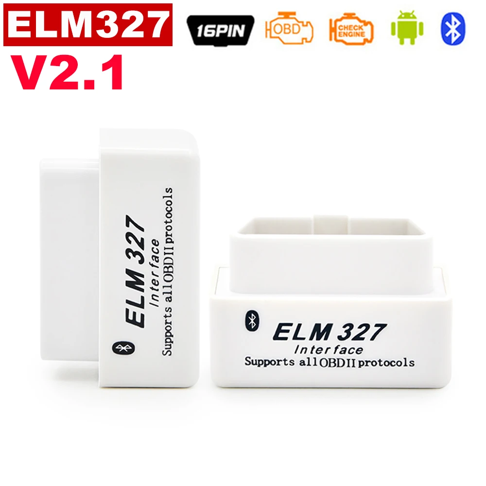 Elm327 v2.1 Bluetooth OBD2 сканер диагностический инструмент автомобильный Elm-327 OBD 2 Elm 327 Автомобильный считыватель кодов ODB2 адаптер автоматического сканирования