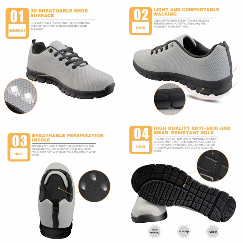 2020 Summer Causal Black Platform Shoes Woman Happy Camper Printing Sneakers Lightweight Mesh Running Shoes for Teenager Girls