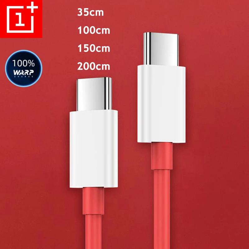 Original Oneplus 8T Warp Charger Cable For One Plus 1+ 8 7 Pro 7t 6t 6 5t 5 3T 65W 6.5A Type C To Type C Cable USB PD USB-C Wire best iphone charger cable