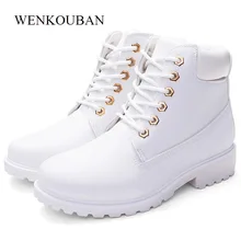 Ботильоны для женщин; зимние ботинки на танкетке со шнуровкой; женские теплые зимние ботинки на меху; белая обувь на платформе; botas mujer invierno