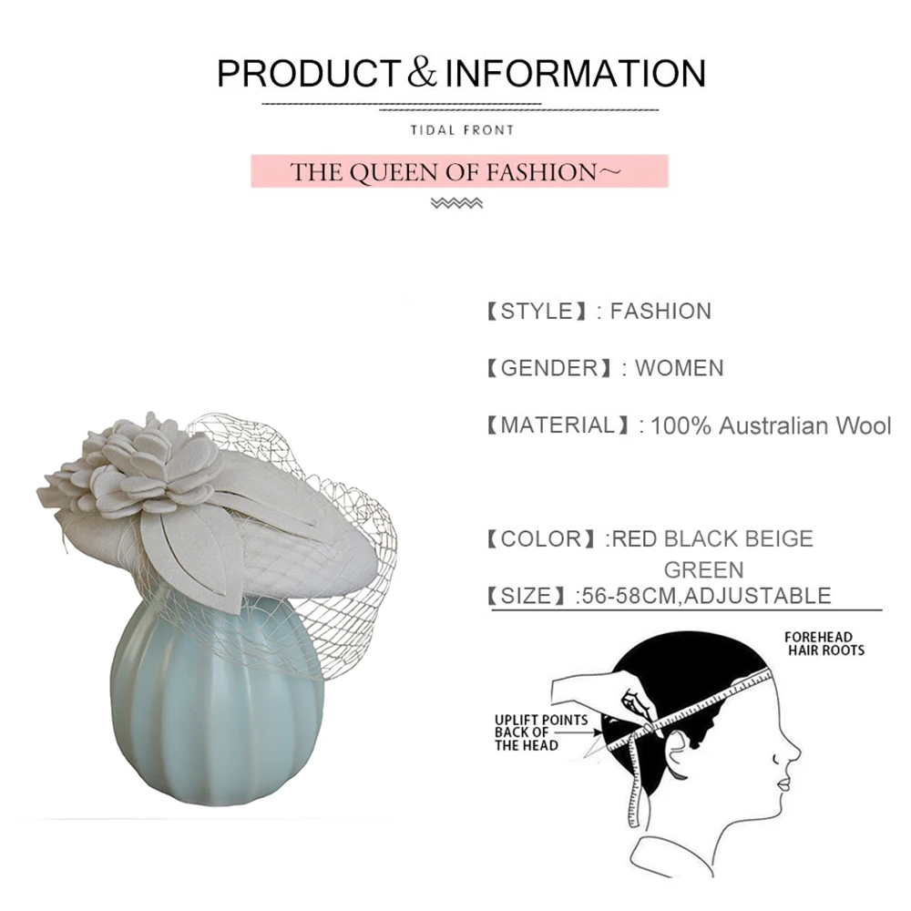 Очаровательные женские свадебные шляпы для федоры посещения церкви шляпа