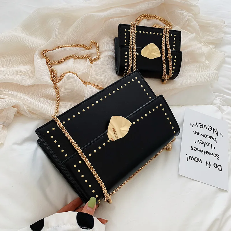 

2019 new Joker slung bag chain simple fashion temperament small square bag