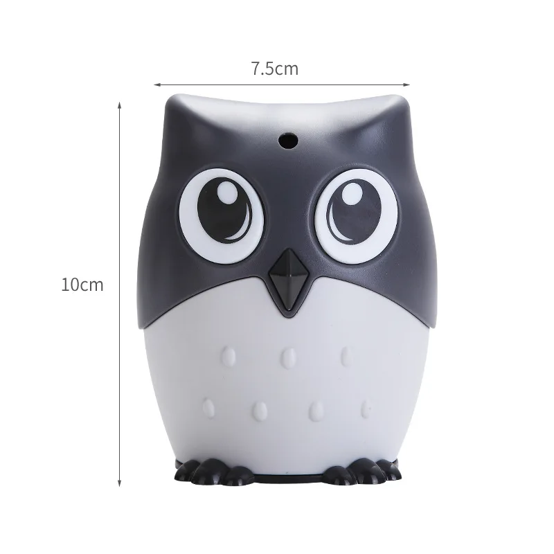 Plastic Cartoon Owl Toothpick Holder Popular Pressed Toothpick Bucket Creative Dustproof with Cover Box Barrel for Toothpicks - Цвет: B