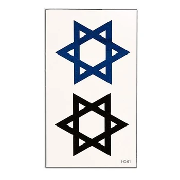 

30 PCS Waterproof Temporary Tattoo Sticker Star Image Large Rhombus Square Totem Line Tattoo Stickers Flash Tatoo Fake Tattoos