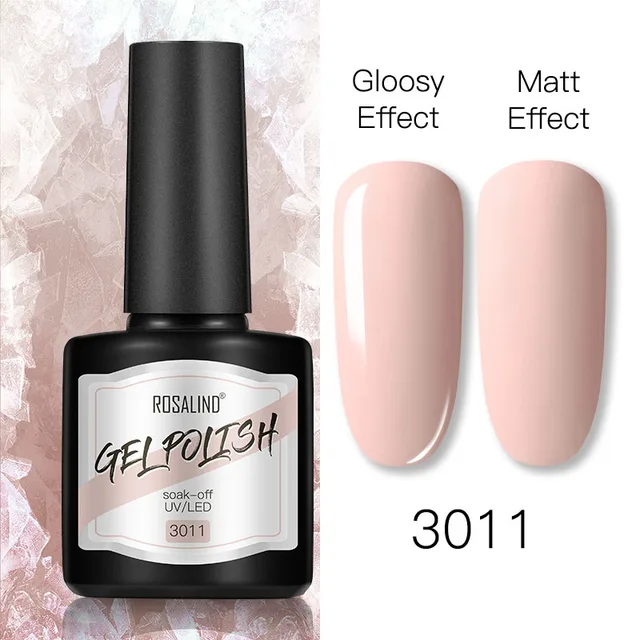 ROSALIND 8ml Gel Nail Polish Shiny Matte Effect Gel Polish For Manicure Nail Art Design Semi Permanent Painting Varnishes Gel RS17-3011