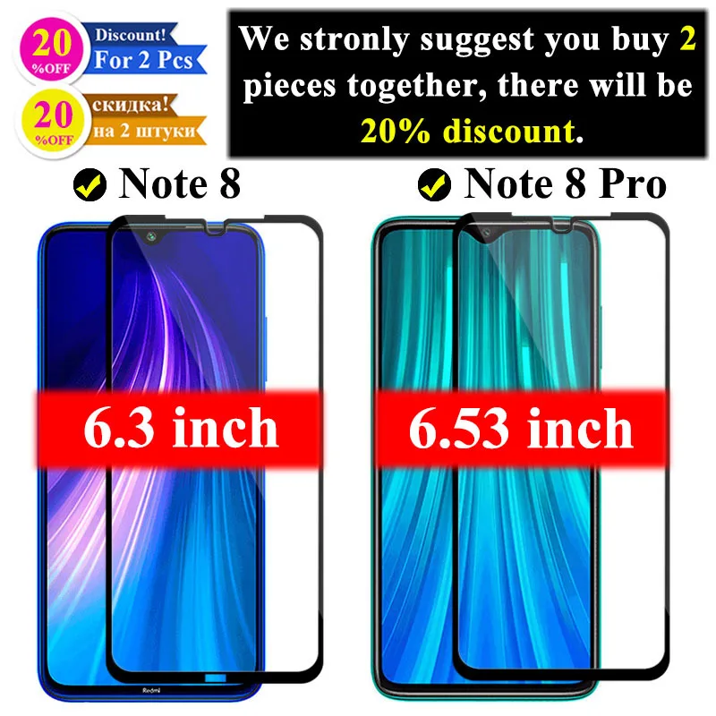 10D черное стекло на redmi note 8pro для Xiaomi redmi note 8 pro Закаленное стекло Защитная пленка redmi note 8 pro защита экрана Glas