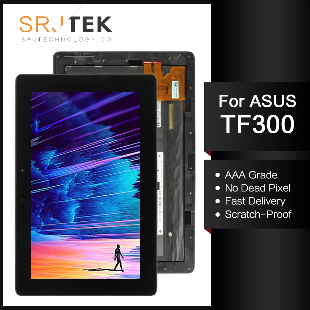 Для Asus Transformer Pad TF300 TF300T TF300TG 5158N ЖК дисплей сенсорный экран панель дигитайзер
