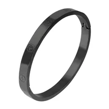  Trendy Stainless Steel Luxury Brand Bangle Bracelet Woman Man Rose Gold Color Wristband Bangles Gift Bracelets Femme 