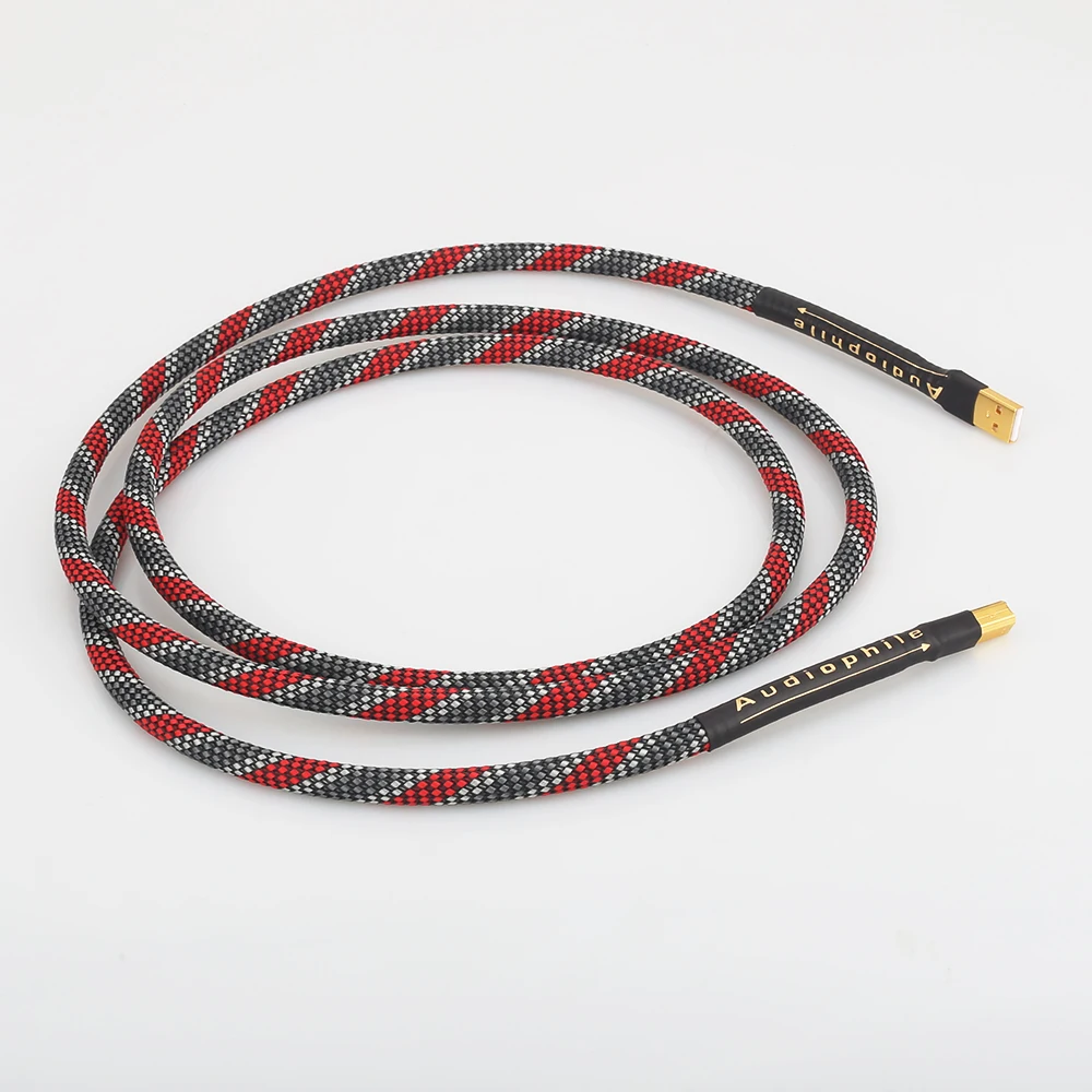 Cabo de Áudio Cabo de Alta Qualidade Oi-end Prata Chapeado Usb Dados Cabo Dac Fidelidade A-b A53 Occ - Image 2