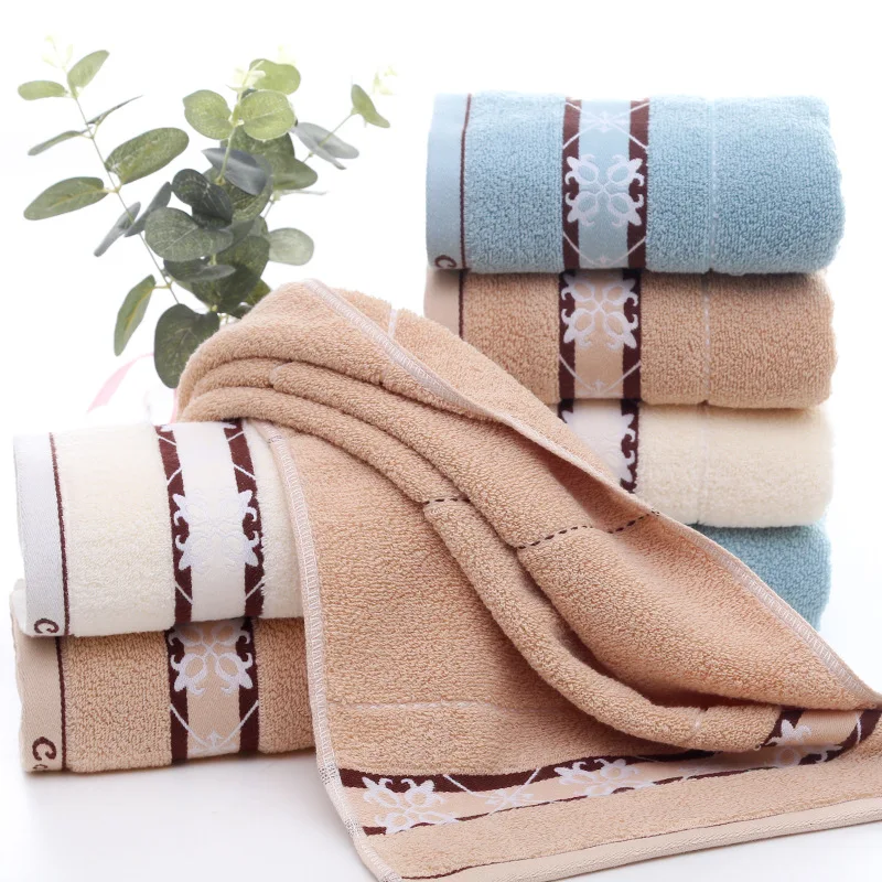 

Quick Drying Cotton Towel Stripe Face Hand Bath Cloth Bathroom Absorbent 35*75cm Home Gift