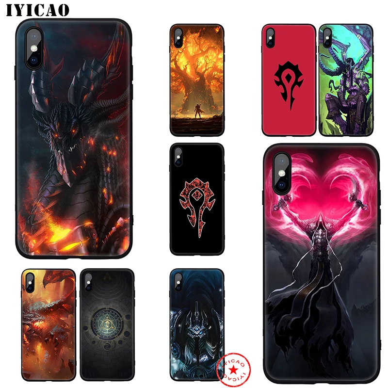 IYICAO World Of Warcrafts игровой мягкий чехол для iphone 11 Pro Xr Xs Max 6 6s 7 8 Plus 5 5S Se Силиконовый ТПУ |