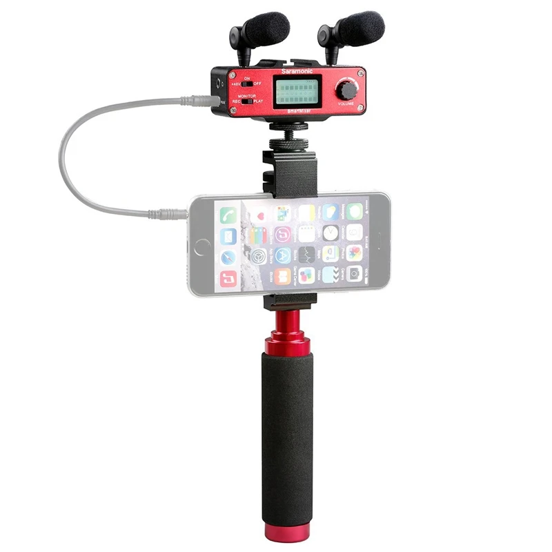 Saramonic Smartmixer видео фильм микрофон ручной диктофон фотографии системы для смартфонов мобильный телефон