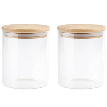

2pcs Durable Helpful Practical Creative Storage Jars Sealed Bottles Food Containers Scented Tea Pots for Storage