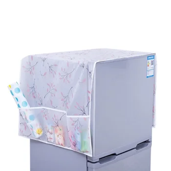 

EVA Printed Refrigerator Cover Bag Household Waterproof Dust Cover Dust Cloth Refrigerator Protection Home Supplies