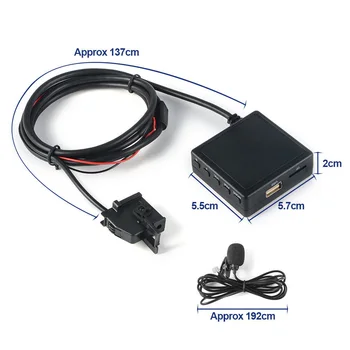 

Black Adapter 12V Music Interface Cable For Mercedes Benz MA2008 Parts