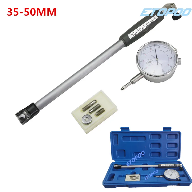 Dial Bore Gauge Dial Indicator Micrometer Inner Diameter Gauge 35-50mm 