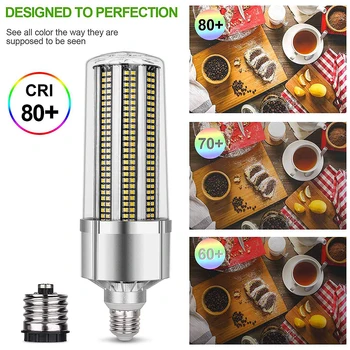 

Super Bright Corn LED Light Bulb with E27 Large Mogul Base Adapter for Large Area Commercial Ceiling Lighting 50W/54W/60W