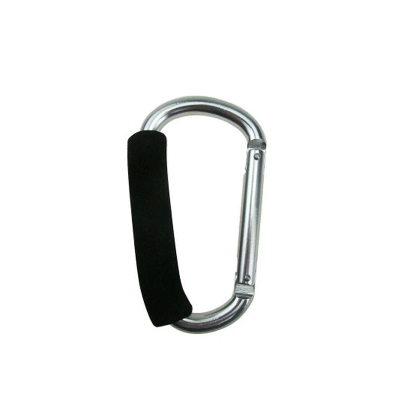 1pcs High Quality Baby Stroller Hooks Black Silver Aluminium Shopping Bag Pram Hooks Baby Stroller Accessories Hook
