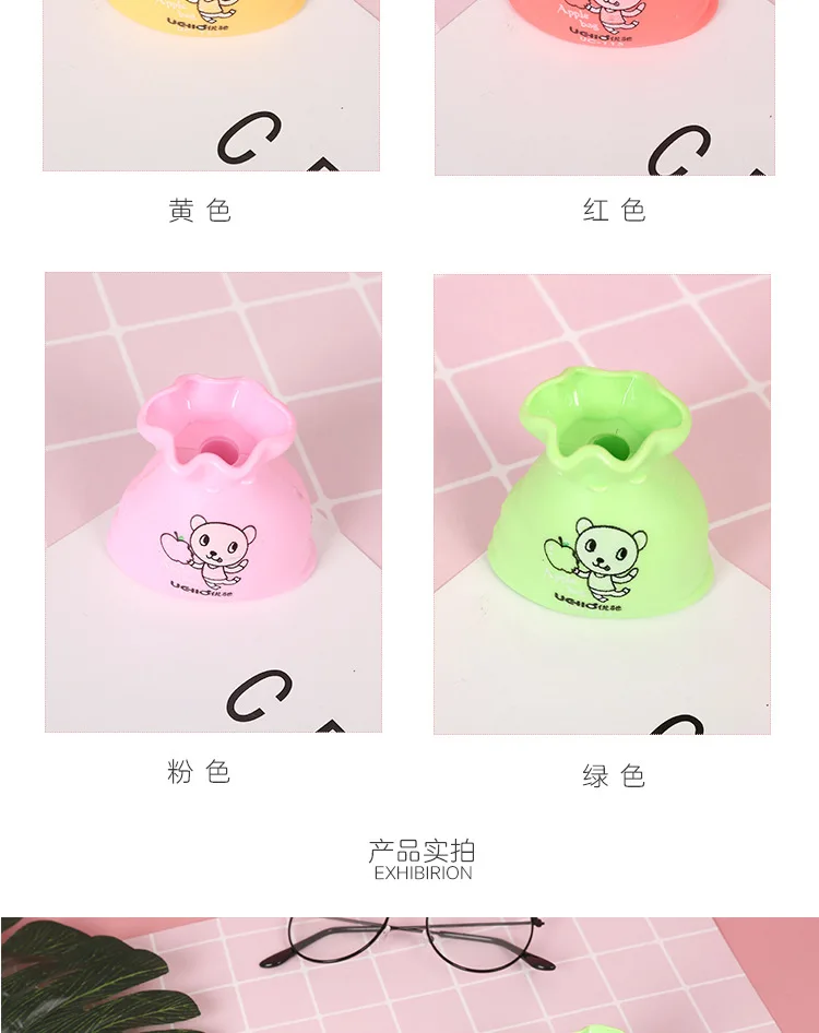 Creative Cartoon Pocket Modeling Pencil Sharpener Students Learning Supplies Pencil Shapper Children Pencil Sharpener