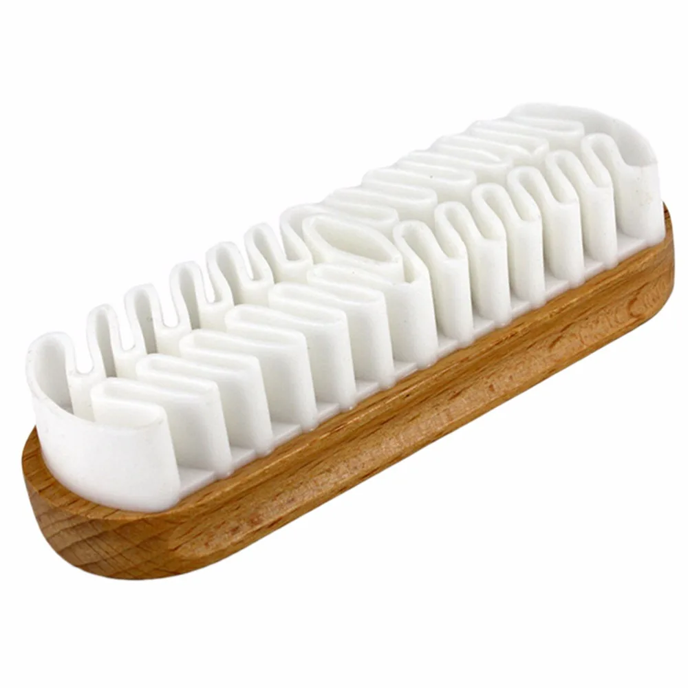 White Rubber Crepe Shoe Brush Leather Brush For Suede Boots Bags Scrubber Cleaner