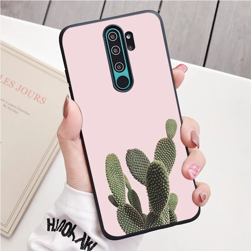 Dễ Thương Vật Có Hoa Xương Rồng Silicone Ốp Lưng Điện Thoại Redmi Note 9 8 7 Pro S 8T 7A Bao xiaomi leather case glass Cases For Xiaomi