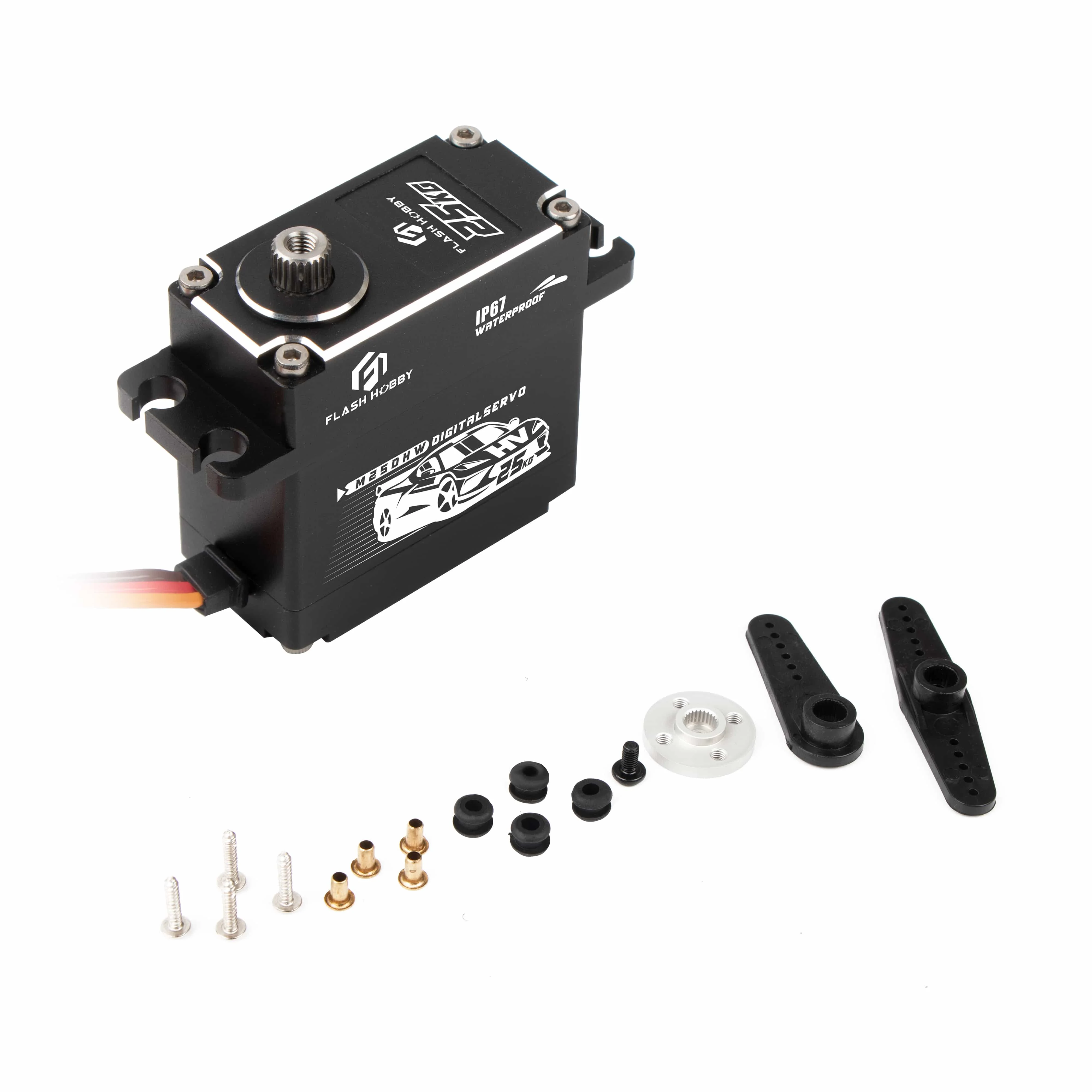 

Waterproof 15KG 25KG 30KG 35KG DC Motor High Torque Speed Robot Servo Metal Gear Digital Servo for RC Car Truck Robot Parts