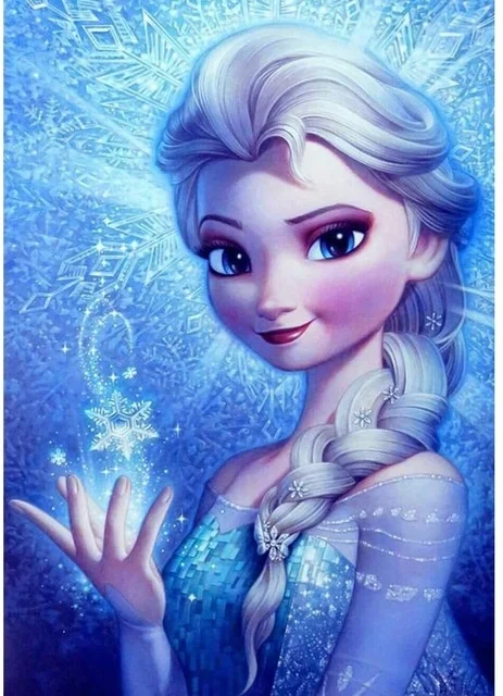 Diamond Painting Disney Princess Characters 5D DIY Diamond Embroidery Art Cartoon Portrait Mosaic Hobby Round Drill Home Decor 