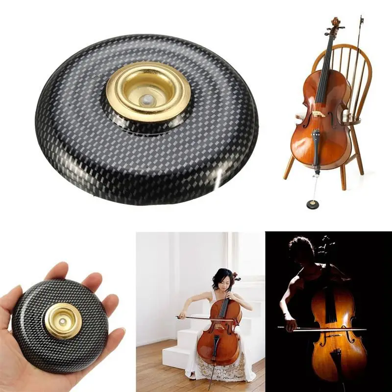Cello End Pin Non-slip Mat Stopper Holder Portable Cello Pad Floor Protector With Metal Eye Cello Instrument Accessories