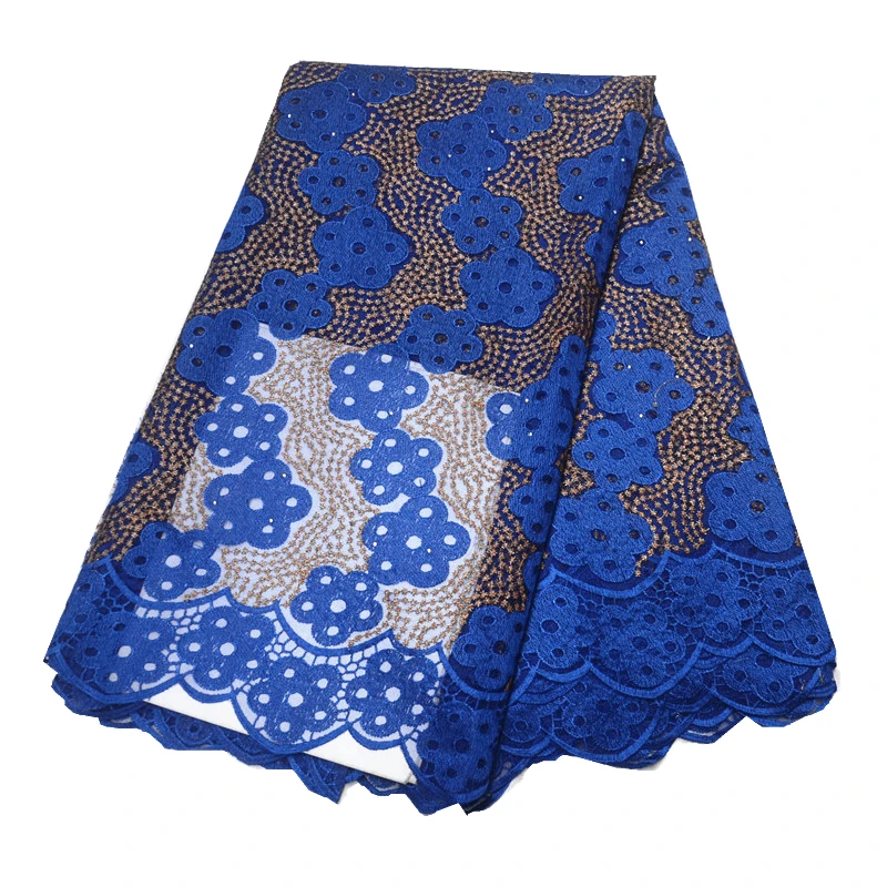 Новейшая синяя французская кружевная ткань с камнями 5 ярдов за штуку африканская кружевная ткань африканская ткань нигерийская кружевная ткань
